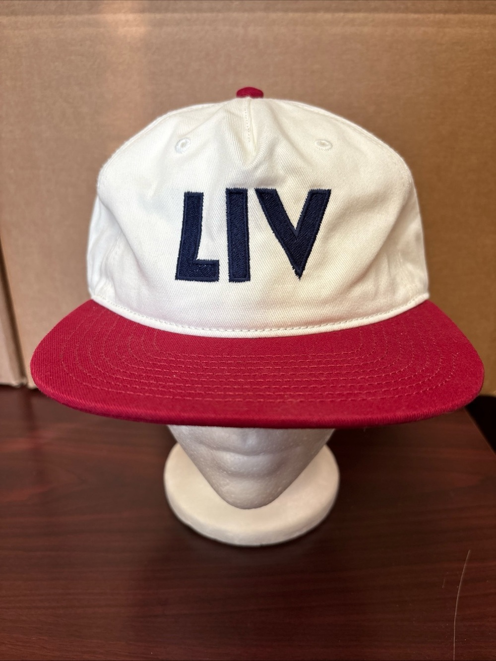 LIV GOLF Casamigos Tequila Adjustable Snapback Two Tone Dad Hat Red Baseball Cap
